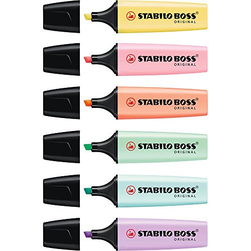 Textmarker Stabilo Boss Original Pastel Er Pack Farben G Nstig