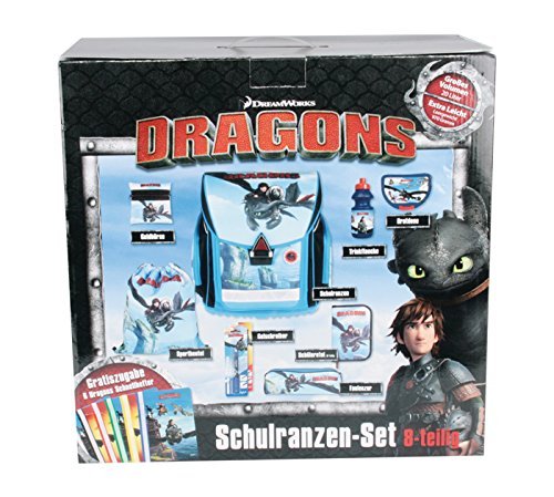 STYLEX 51051 – Dragons Schulranzen-Set