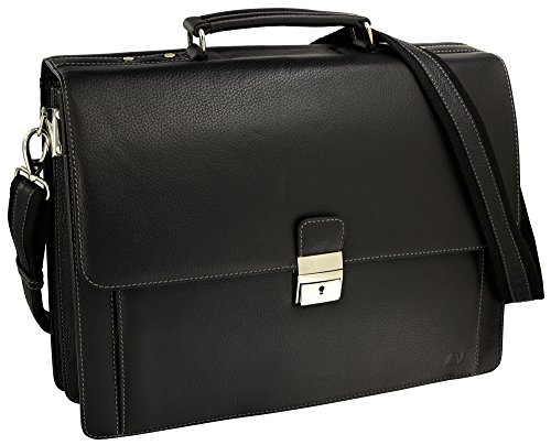 Fa.Volmer® Herren Echt-Leder Business-Tasche für Notebook #Bag16208