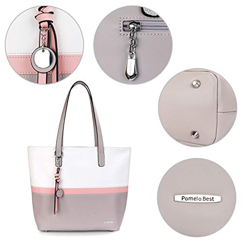 Pomelo Best Damen Handtasche Mehrfarbig gestreift Umhängetasche Tote