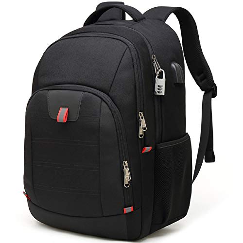 Laptop Rucksack Herren Anti-Diebstahl Rucksack für 17 zoll Laptop Schulrucksack Daypack Multifunktion Business Notebook Taschen Wasserdicht Großer mit USB Ladeanschluss für Arbeit Reisen,für Männer