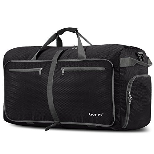 Gonex Leichter Faltbare Reise-Gepäck 100L Duffel Taschen Übernachtung Taschen/Sporttasche für Reisen Sport Gym Urlaub