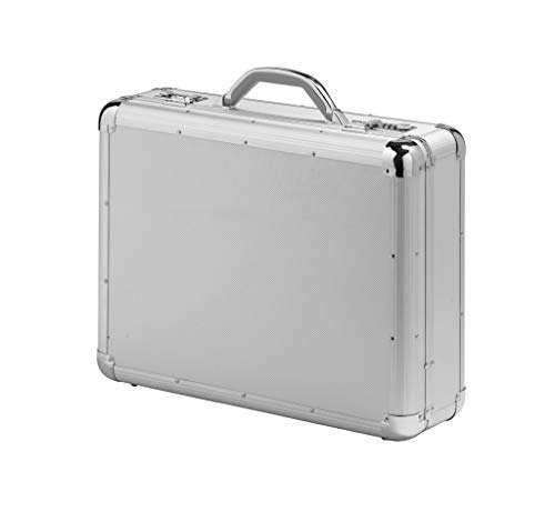 Falcon FI2992 Executive Aktentasche Aktenkoffer, Aluminium, strapazierfähig, groß, Aluminium, Ø, Silber