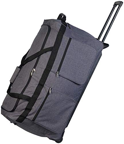 Xcase Koffer groß: Faltbare XXL-Reisetasche mit Trolley-Funktion & Teleskop-Griff, 160 l (Koffer-Trolleys XL)