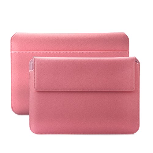 iCues MacBook Pro & Air 13“ Tasche | für 11.6 bis 14.0 Zoll Laptops Piquante Etui Hippo Rose | Premium Sleeve Hülle Schutzhülle Case für Notebook und Tablet Leder Cover Schutz